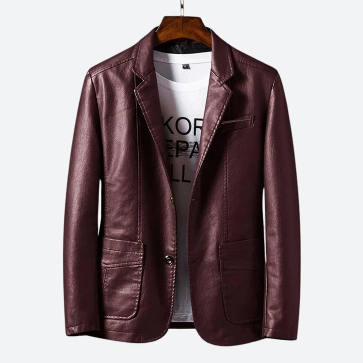 Blazer de cuero elegante - Samuel