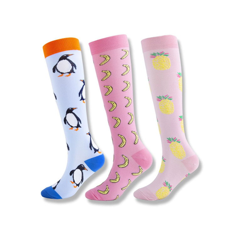 Chaussettes de compression pour jambes fatiguées avec un soutien léger pour femmes
