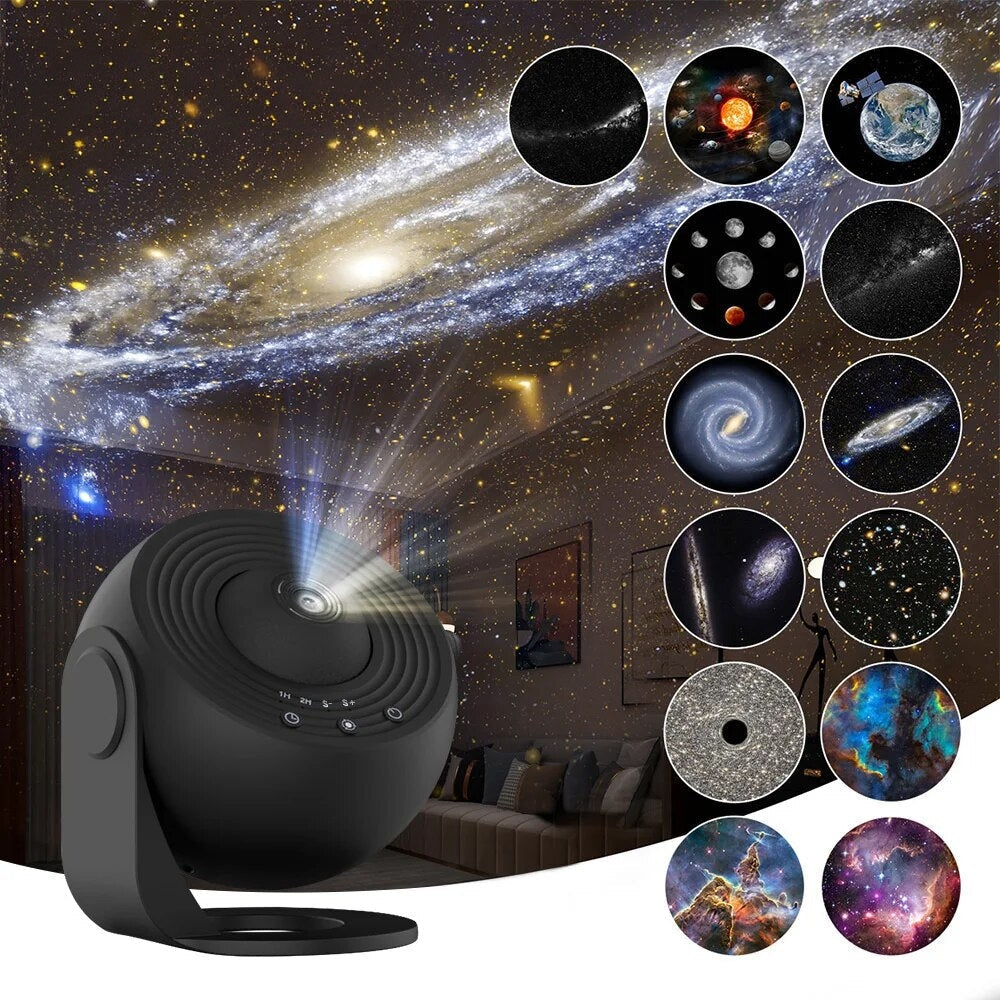 Projecteur du ciel étoilé 13 galaxies en HD, silencieux, pour la chambre à coucher et la chambre d'enfant