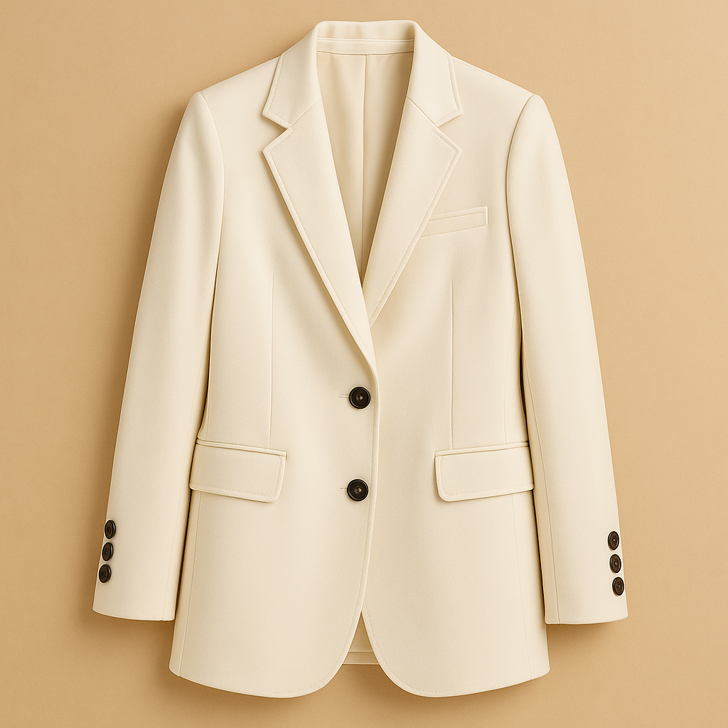 Blazer long femme en laine intemporel pour l'automne