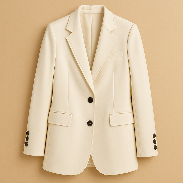 Blazer long femme en laine intemporel pour l'automne