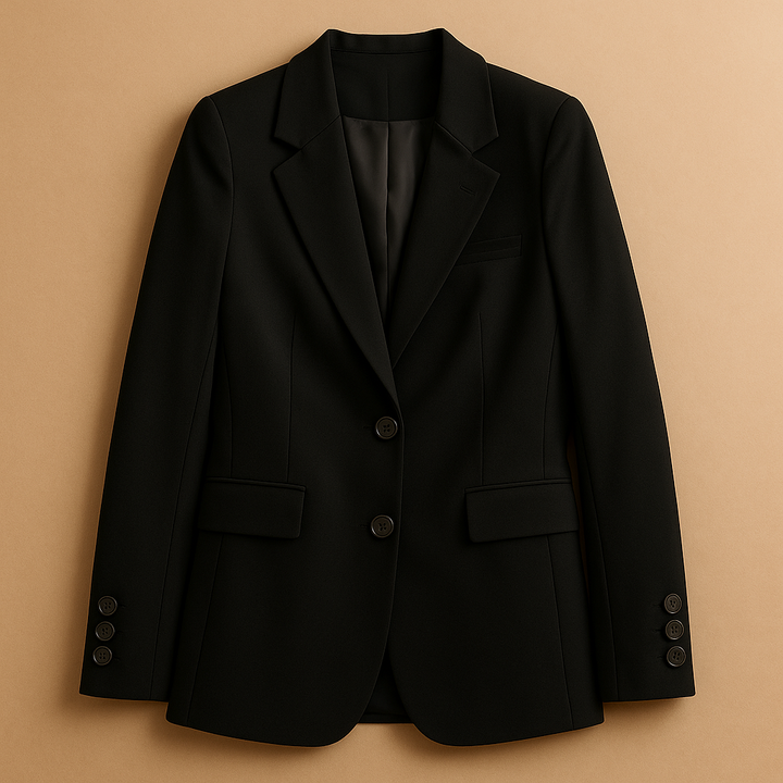 Blazer long femme en laine intemporel pour l'automne