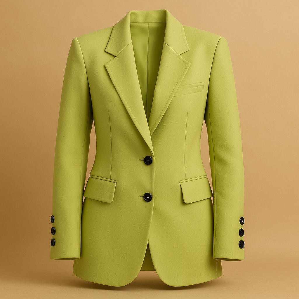 Blazer long femme en laine intemporel pour l'automne