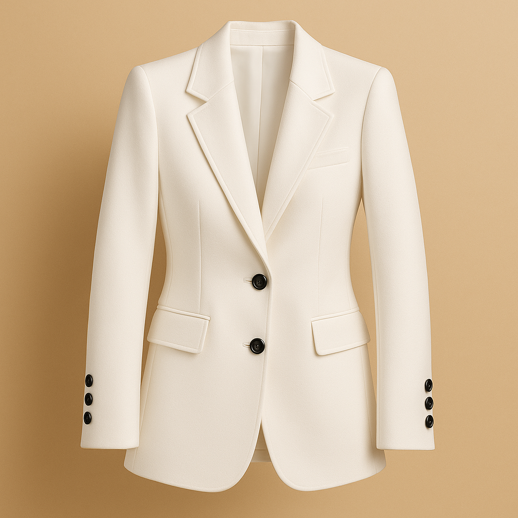 Blazer long femme en laine intemporel pour l'automne