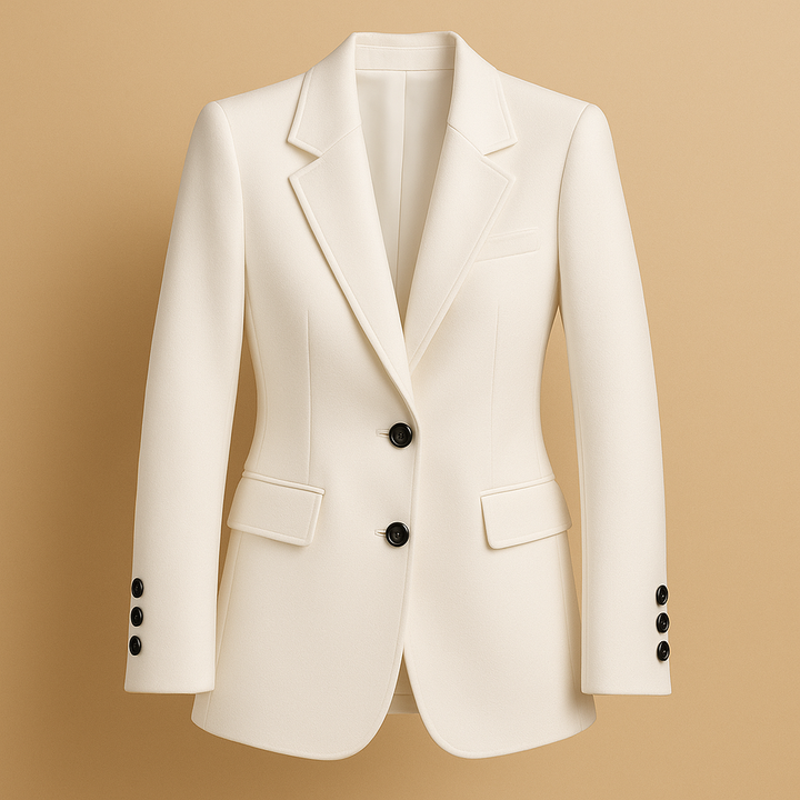 Blazer long femme en laine intemporel pour l'automne