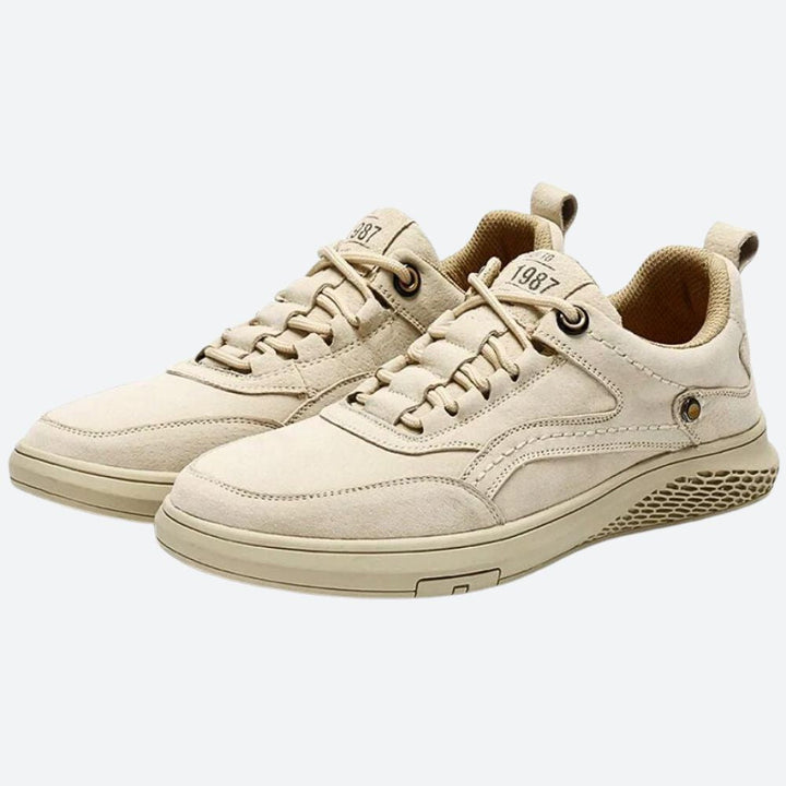 Eleganckie skórzane sneakersy męskie - Cornelius