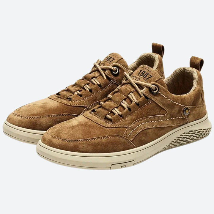Eleganckie skórzane sneakersy męskie - Cornelius