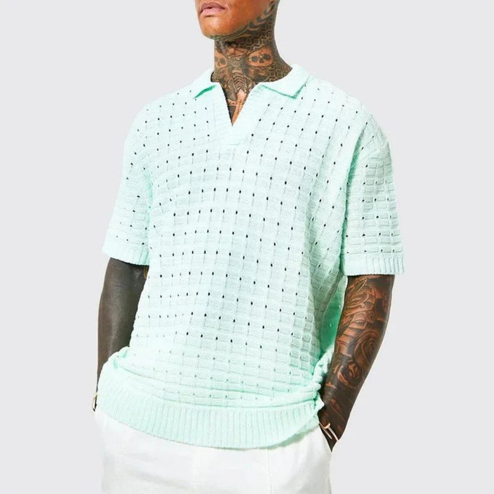 Polo estiva da uomo in maglia vibrante - Roge