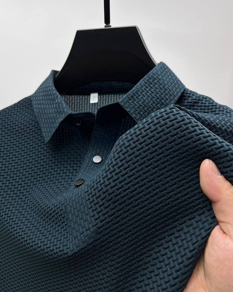 Elegancka letnia bluzka z jedwabiu z luksusową siateczką - Morris