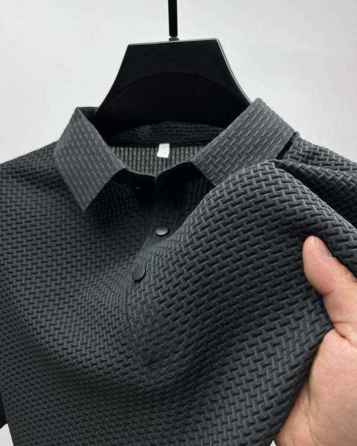 Elegancka letnia bluzka z jedwabiu z luksusową siateczką - Morris