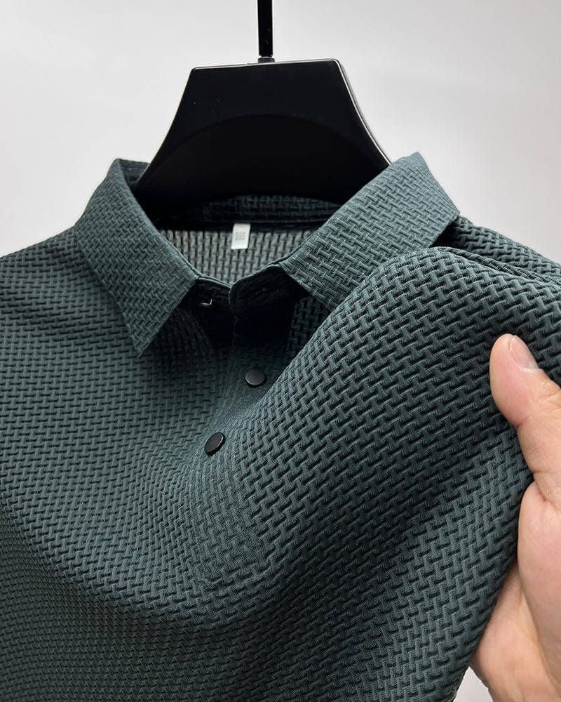 Elegancka letnia bluzka z jedwabiu z luksusową siateczką - Morris