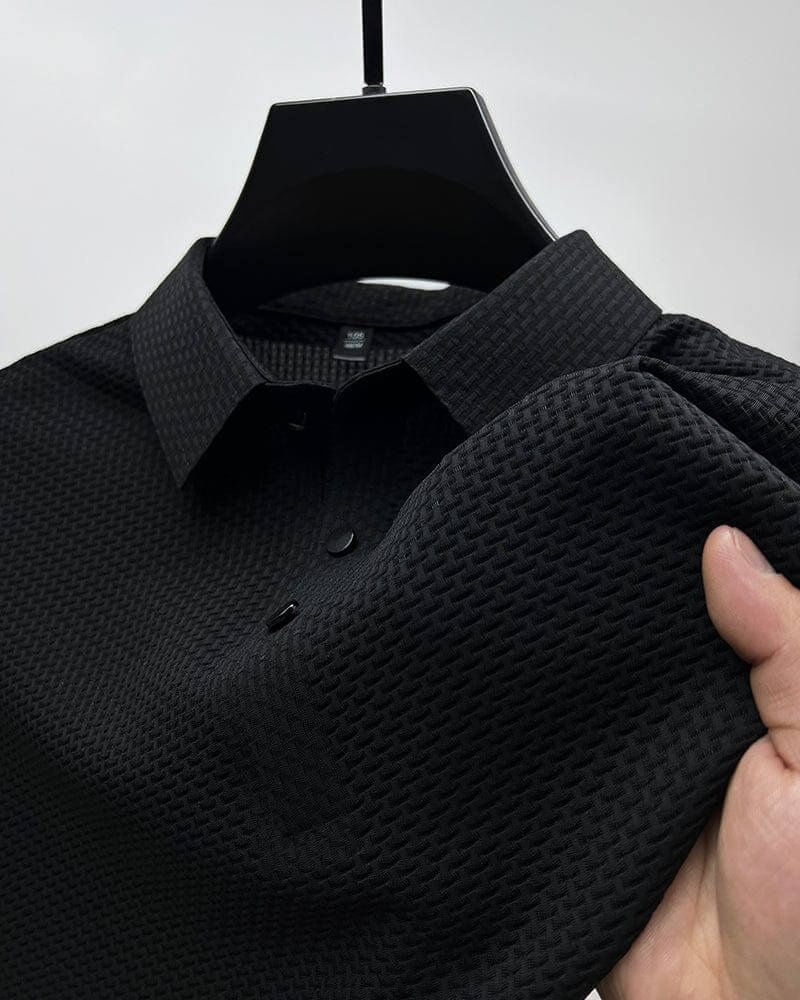 Elegancka letnia bluzka z jedwabiu z luksusową siateczką - Morris