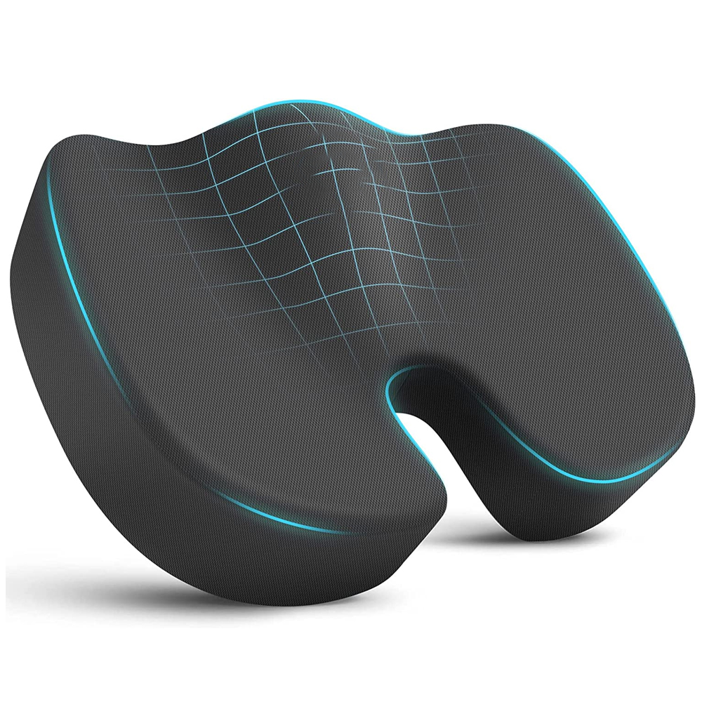 Memory Foam Seat Cushion, Ergonomic, for Office and Car