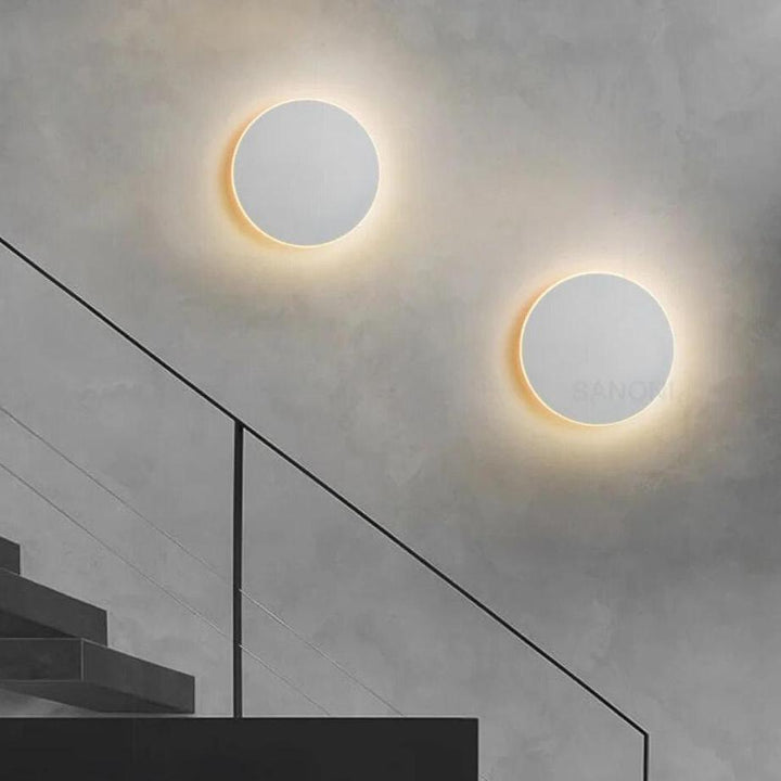 Applique LED ronde en aluminium, à montage en surface, lumière chaude pour couloir, 3000K
