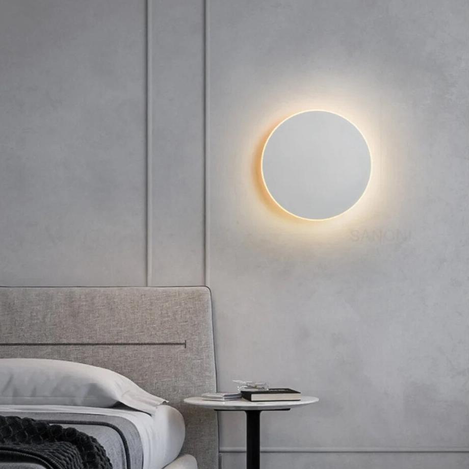 Applique LED ronde en aluminium, à montage en surface, lumière chaude pour couloir, 3000K