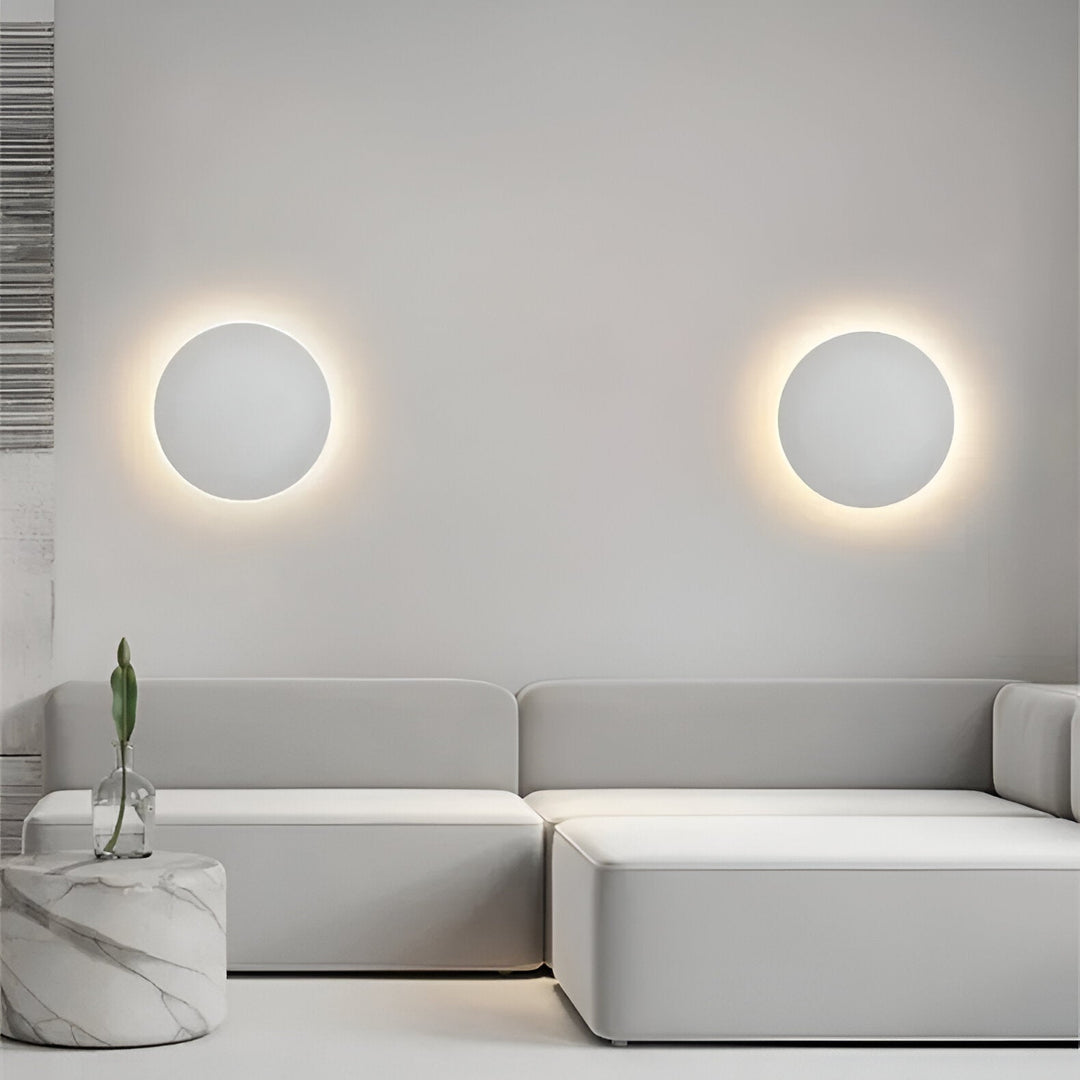 Applique LED ronde en aluminium, à montage en surface, lumière chaude pour couloir, 3000K