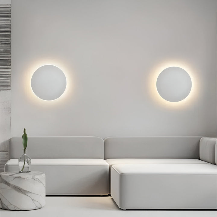 Applique LED ronde en aluminium, à montage en surface, lumière chaude pour couloir, 3000K