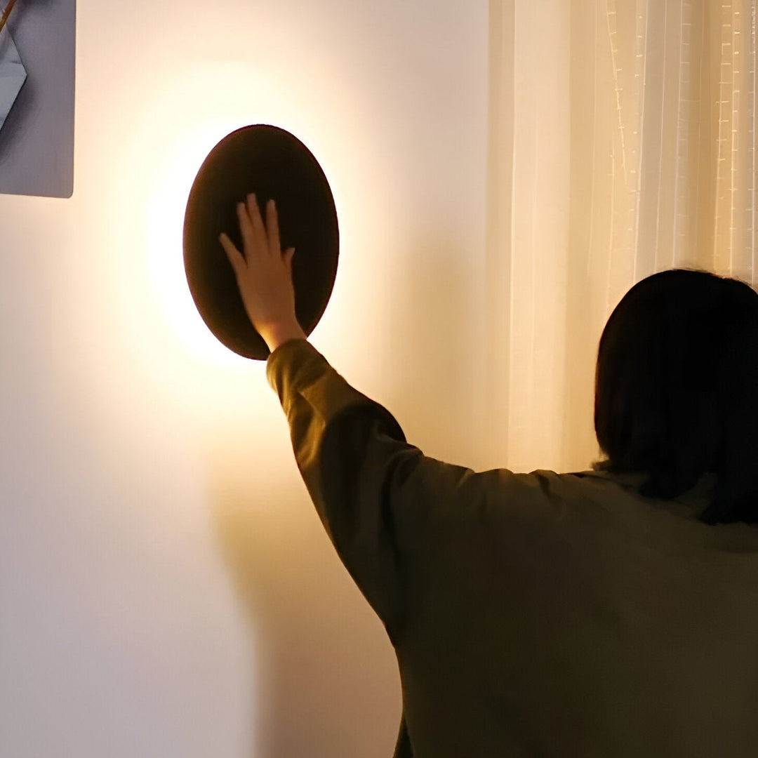 Applique LED ronde en aluminium, à montage en surface, lumière chaude pour couloir, 3000K