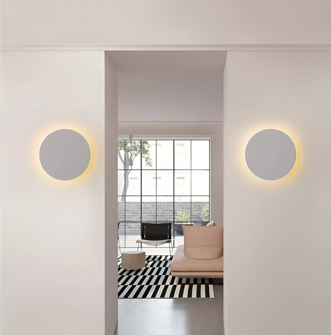 Applique LED ronde en aluminium, à montage en surface, lumière chaude pour couloir, 3000K