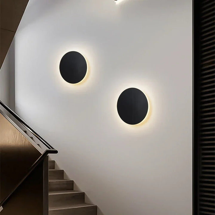 Applique LED ronde en aluminium, à montage en surface, lumière chaude pour couloir, 3000K