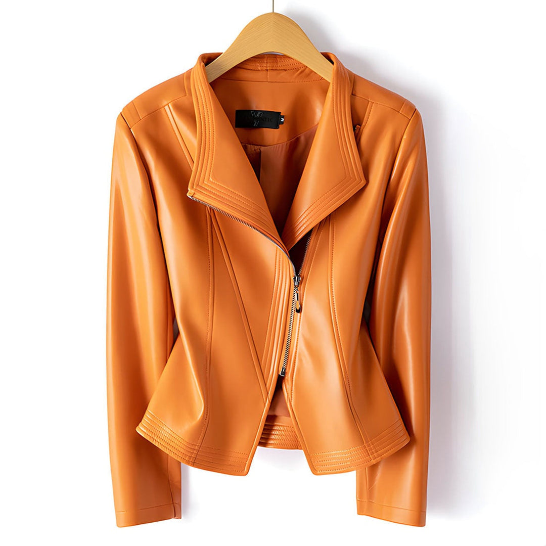 Veste perfecto femme en cuir, idéale pour l’automne et la mi-saison