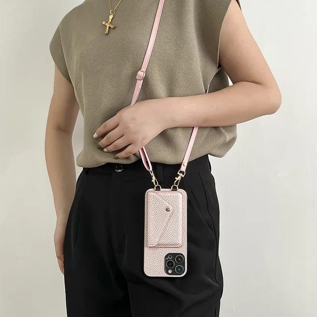 Étui pour téléphone en cuir à porter sur l'épaule été 2026