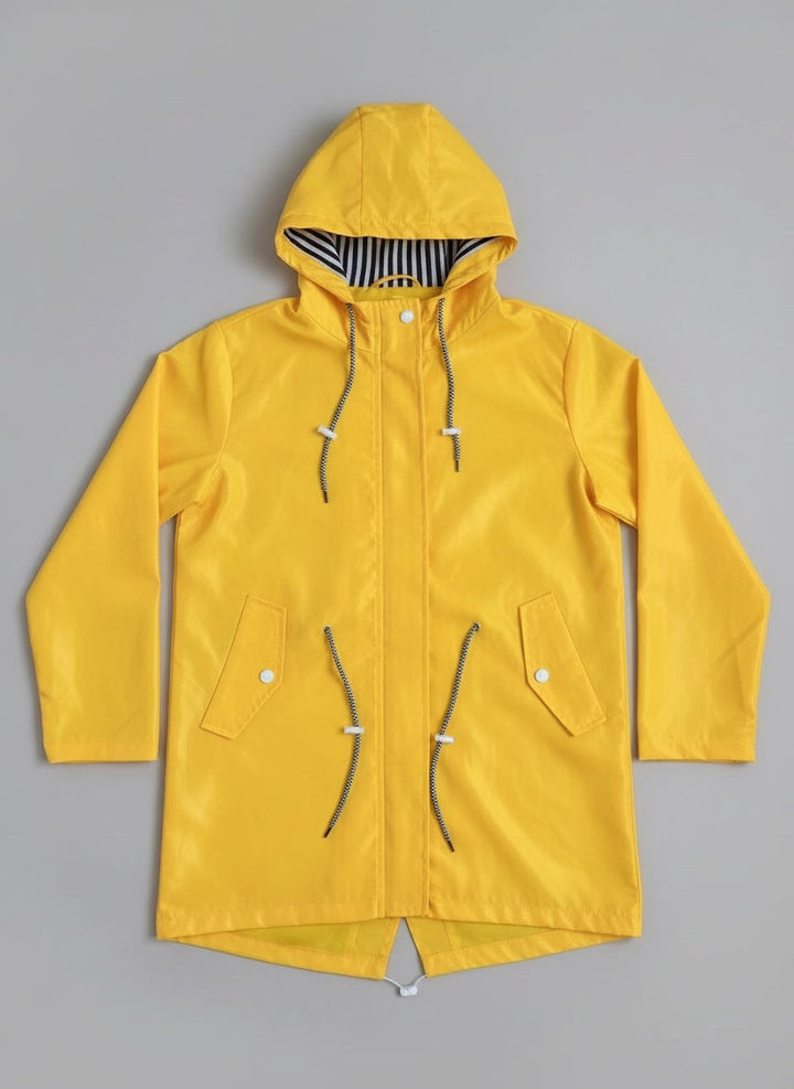 Impermeable para mujer con capucha, otoño