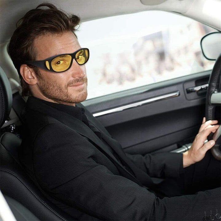 Lunettes de conduite nocturne à verres polarisés réduisant les reflets