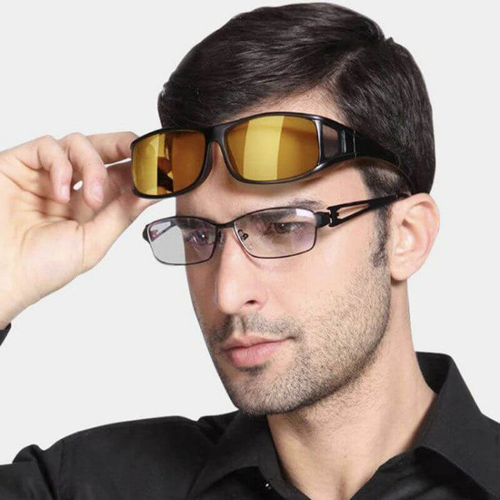 Lunettes de conduite nocturne à verres polarisés réduisant les reflets