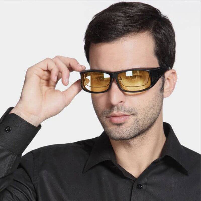 Lunettes de conduite nocturne à verres polarisés réduisant les reflets