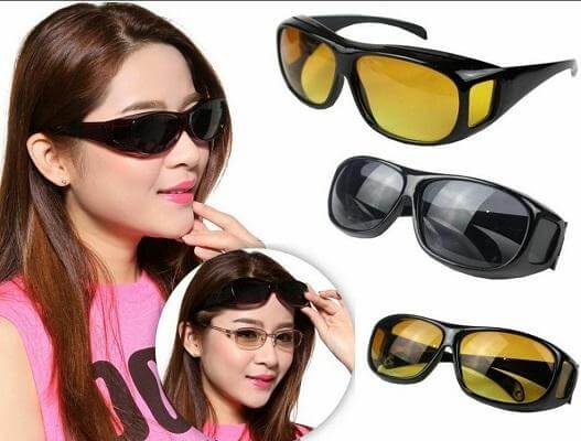 Lunettes de conduite nocturne à verres polarisés réduisant les reflets