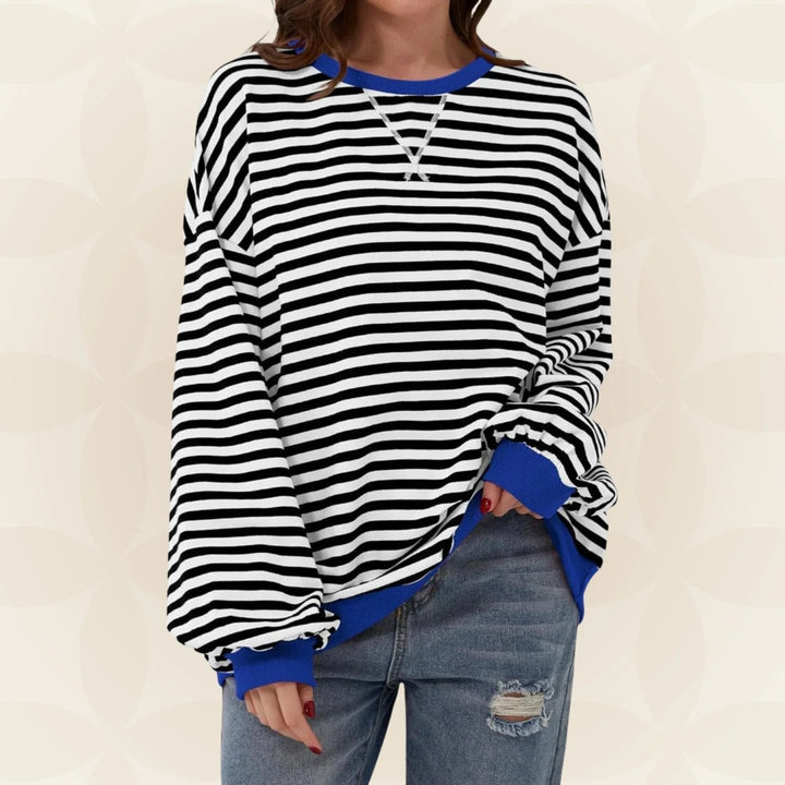 Pull femme oversize en maille pour l'automne, coupe ample et casual au quotidien