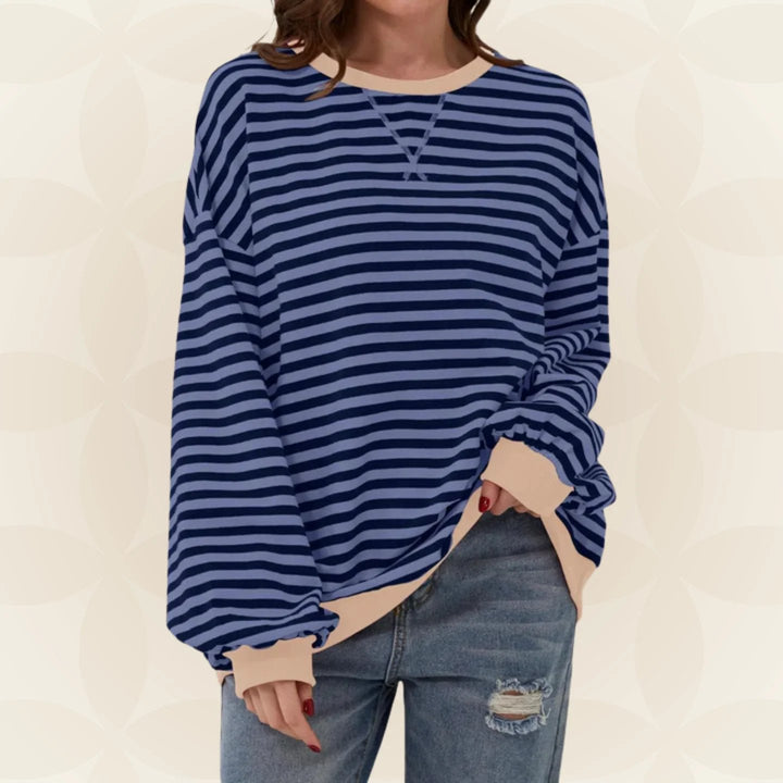 Pull femme oversize en maille pour l'automne, coupe ample et casual au quotidien