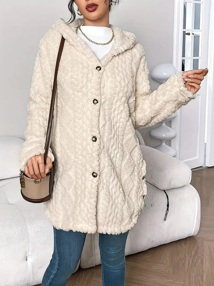Veste polaire femme oversize à capuche, chaude pour l’automne