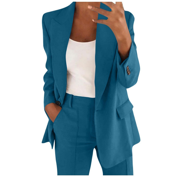Ensemble tailleur femme, veste et pantalon en viscose, collection automne