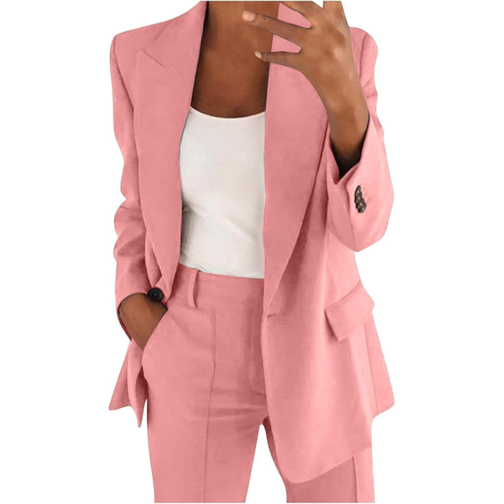 Ensemble tailleur femme, veste et pantalon en viscose, collection automne