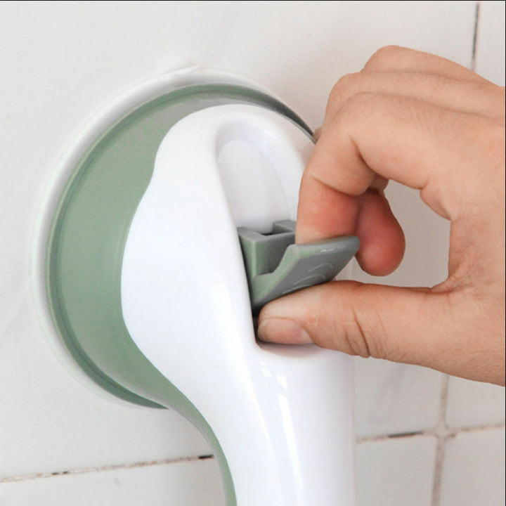 Poignée de bain à ventouse sécurisée, pour douche et baignoire, sans perçage, capacité 136 kg
