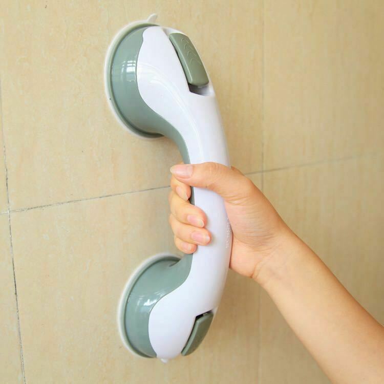 Poignée de bain à ventouse sécurisée, pour douche et baignoire, sans perçage, capacité 136 kg