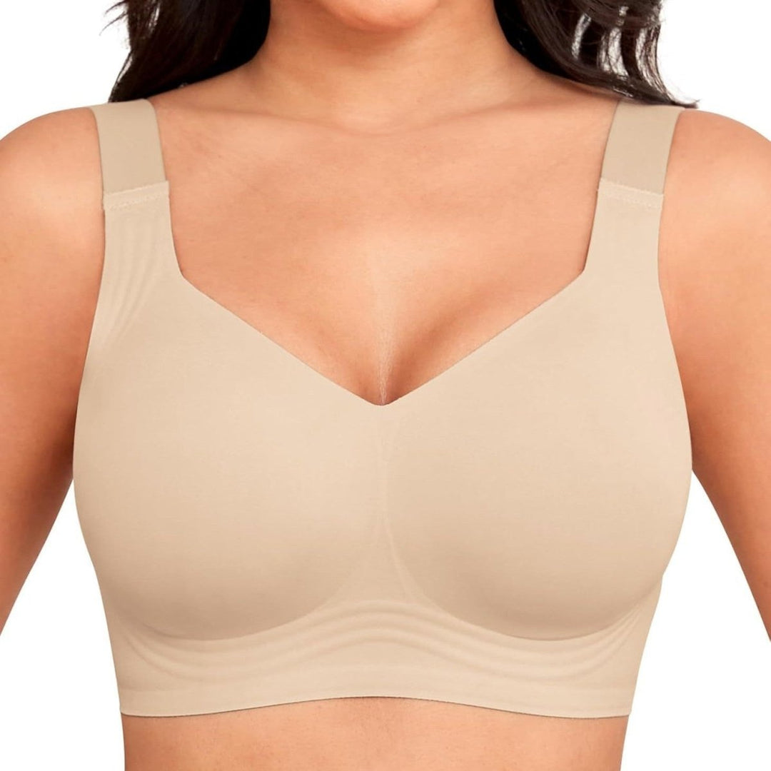 Soutien-gorge push-up sans couture en gel, en polyamide et élasthanne, sans armature, été
