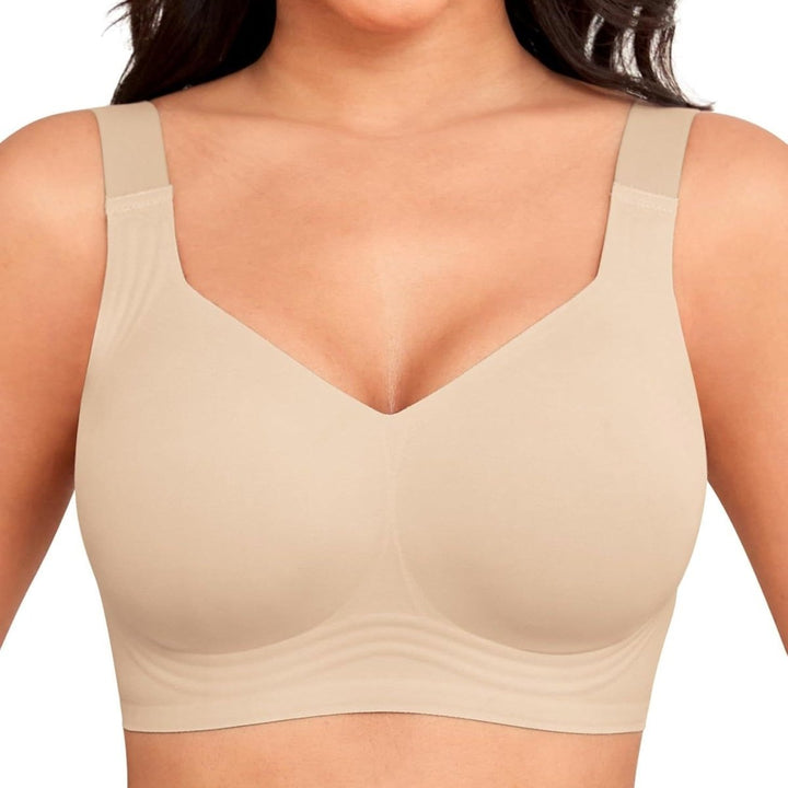 Soutien-gorge push-up sans couture en gel, en polyamide et élasthanne, sans armature, été