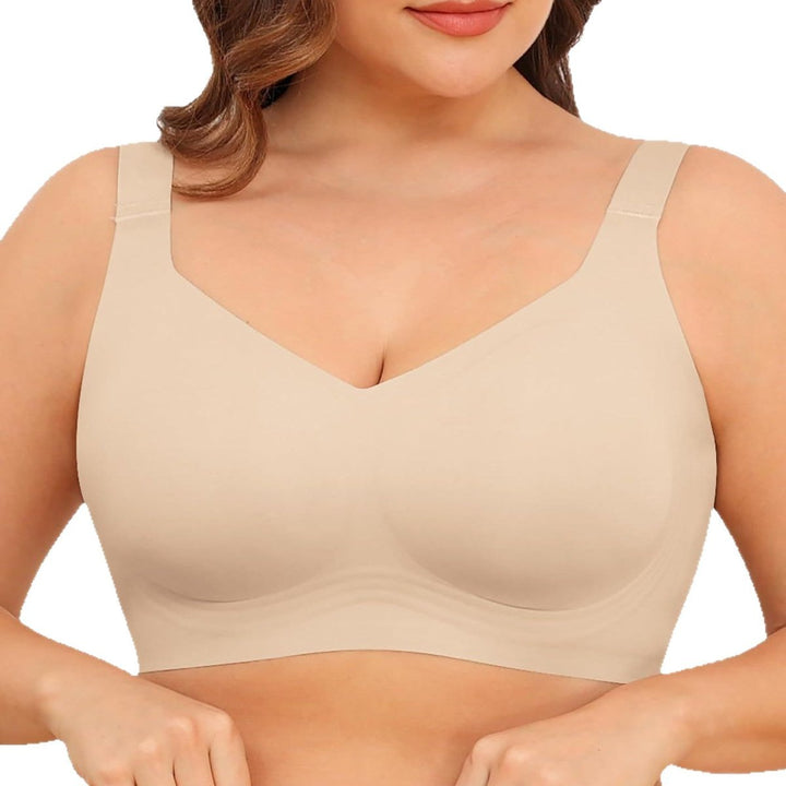 Soutien-gorge push-up sans couture en gel, en polyamide et élasthanne, sans armature, été