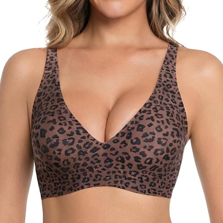 Soutien-gorge push-up sans couture en gel, en polyamide et élasthanne, sans armature, été