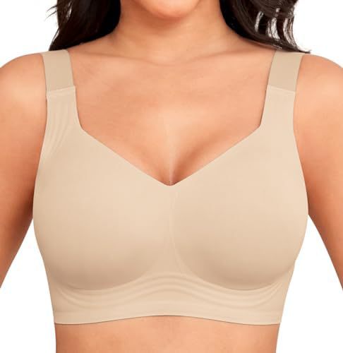 Soutien-gorge push-up sans couture en gel, en polyamide et élasthanne, sans armature, été