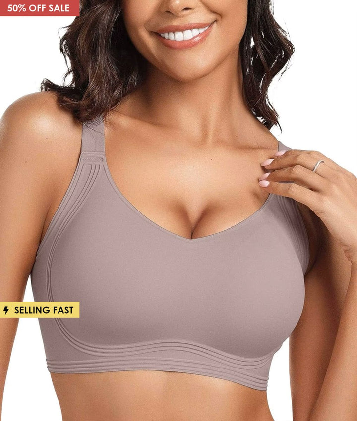 Soutien-gorge push-up sans couture en gel, en polyamide et élasthanne, sans armature, été