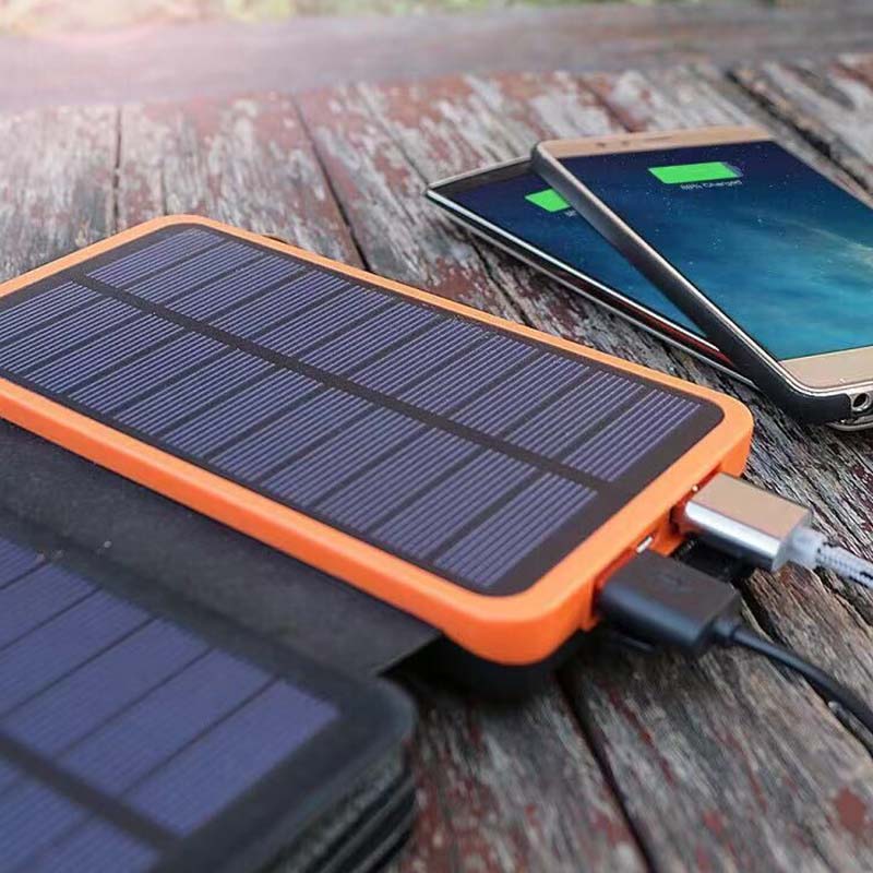 Solar Powerbank for Charging Phone, 25000 mAh, for Camping and Travel