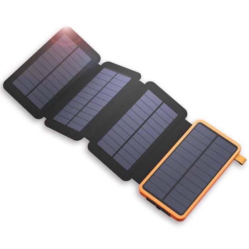 Solar Powerbank for Charging Phone, 25000 mAh, for Camping and Travel