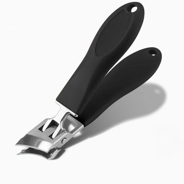 Tagliaunghie largo antiscivolo in acciaio inox per unghie spesse
