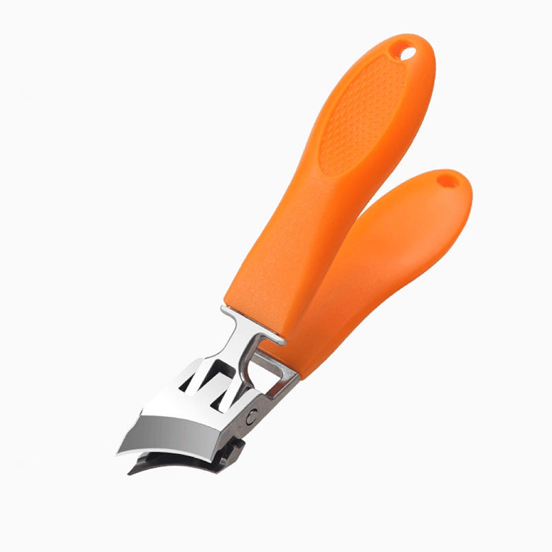 Tagliaunghie largo antiscivolo in acciaio inox per unghie spesse
