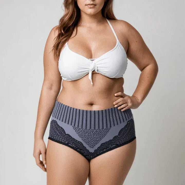 Culotte modellante donna vita alta scolpente in nylon invisibile per l'estate