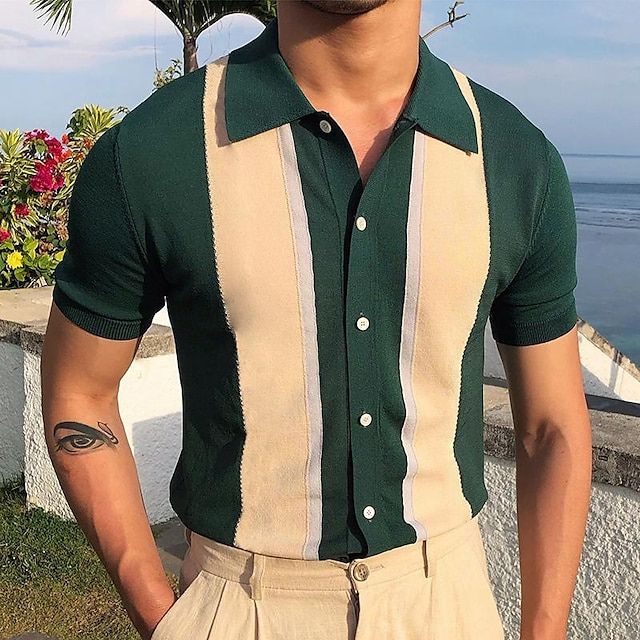 Tricou polo cu dungi pentru vară - Lijon